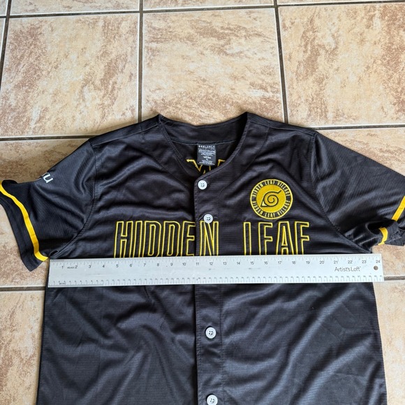 Box Lunch Naruto Shippuden Hidden Leaf Baseball Jersey Uzumaki Ramen Size XLarge - Picture 5 of 8